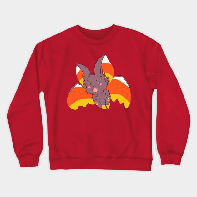 Candy Corn Bat Cutie Crewneck Sweatshirt by kelsmister